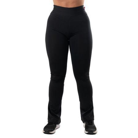 Calça Legging Flare Feminina Cintura Alta