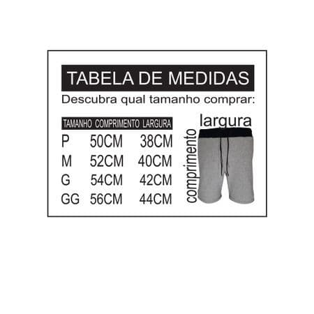 Bermuda Moletom Academia Masculino