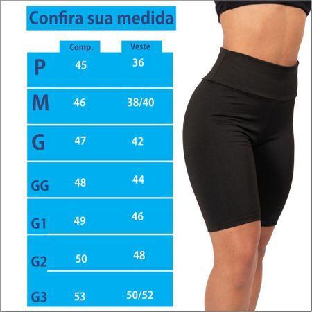 Shorts Legging Feminino Cintura Alta Suplex Academia Corrida