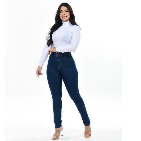 Calça Jeans Levanta Bumbum Cintura Alta com Lycra