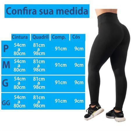 Calça Legging Feminina Cintura Alta Fitness Academia