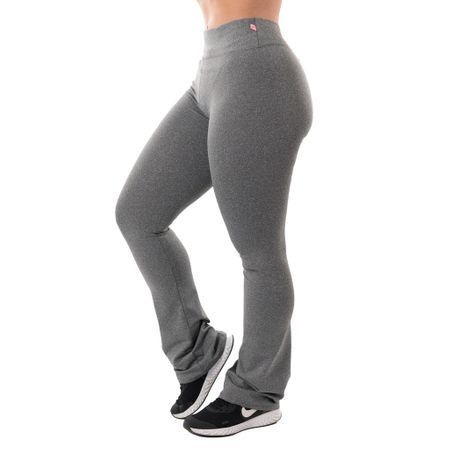 Calça Legging Flare Feminina Cintura Alta