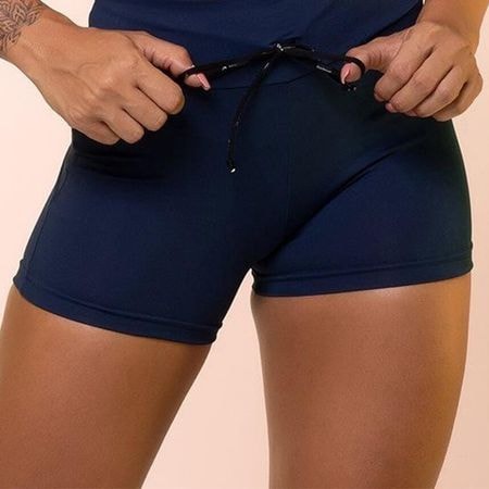 Short Liso com Cadarço Fitness em Suplex